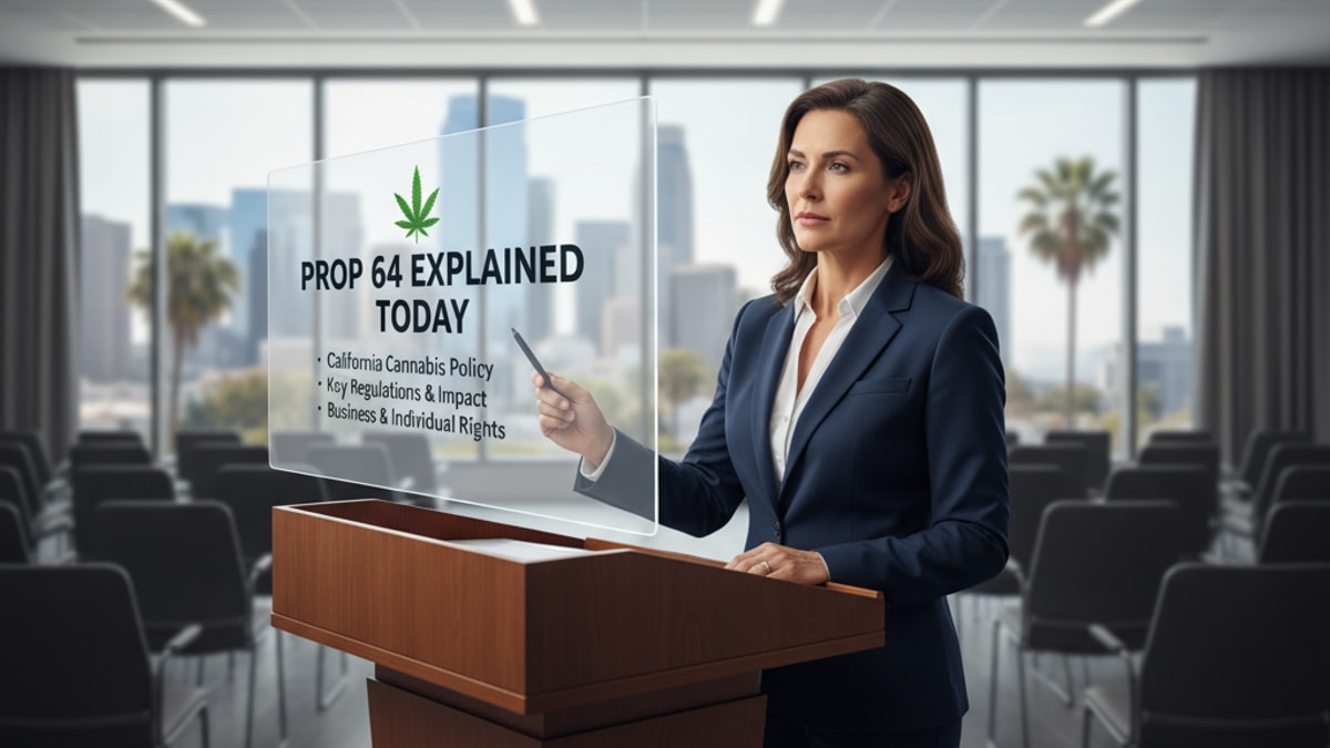 Prop 64 Explained Today — California's Adult-Use Cannabis