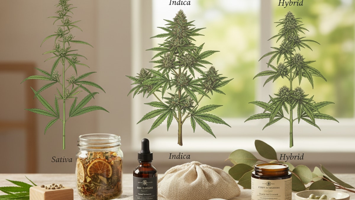 Indica vs Sativa vs Hybrid Explained — Cannabis Type Guide