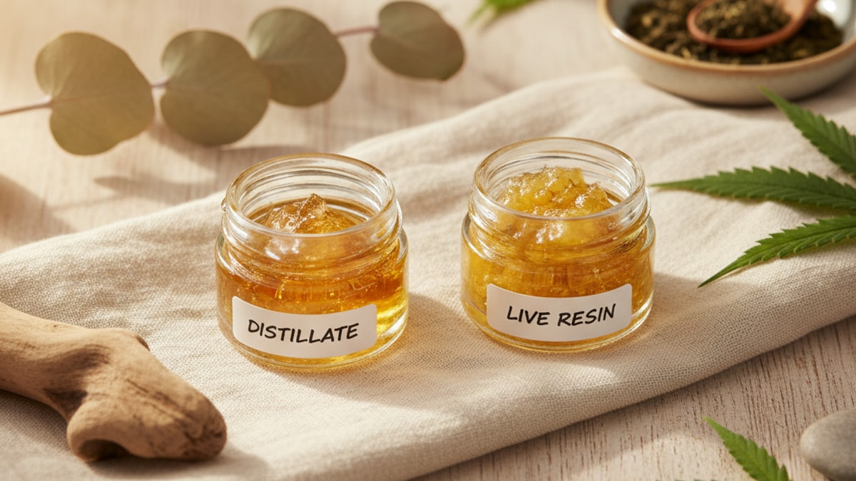 Distillate vs Live Resin — Effects, Potency & Quality