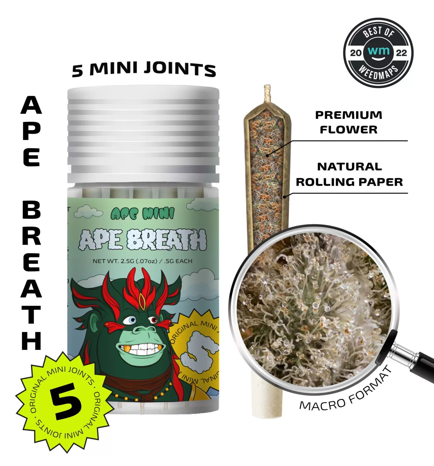 Ape 5-Pack Pre-Rolls