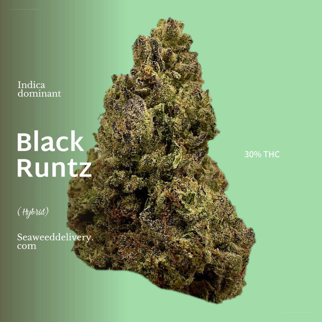 Black Runtz Indica (Hybrid) Weed Strain - SeaweedDelivery