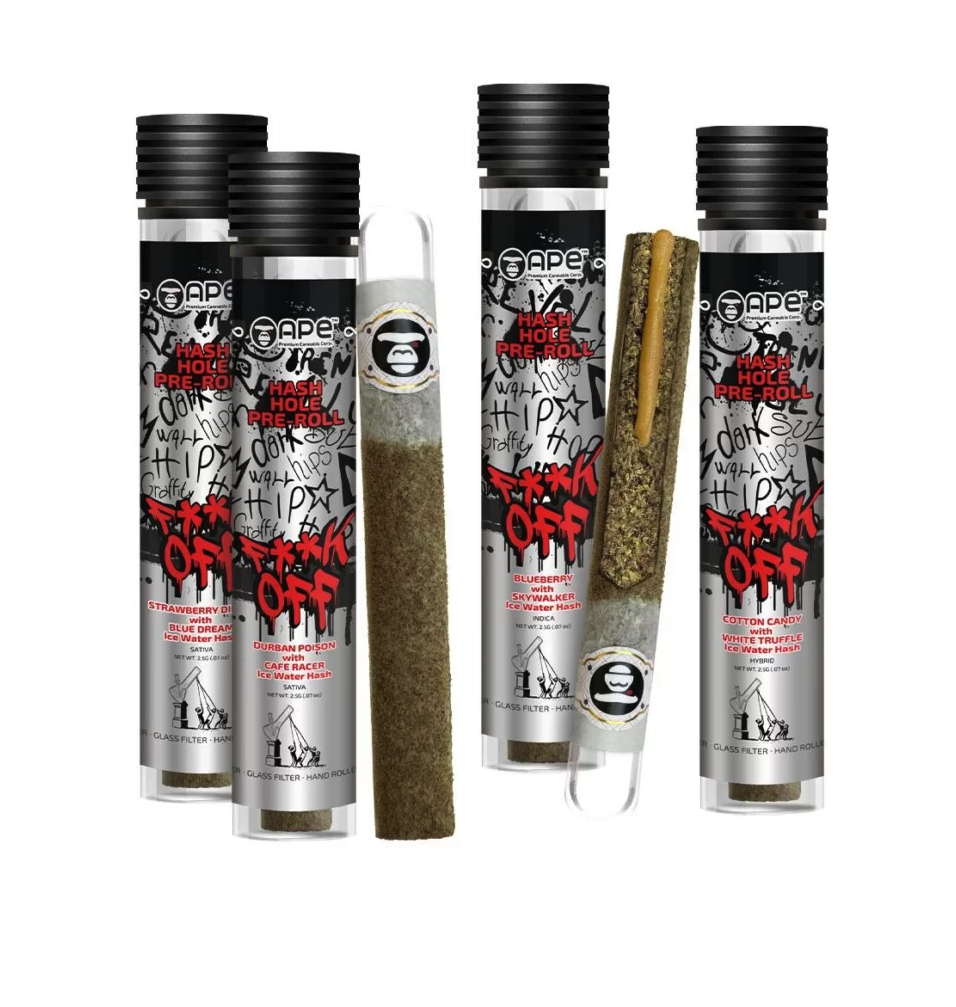 Experience Premium Flavor with Ape Cannabis Hash Hole Pre-Rolls