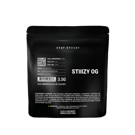 Stiiizy Black Label Indoor Flower (Tax Included)