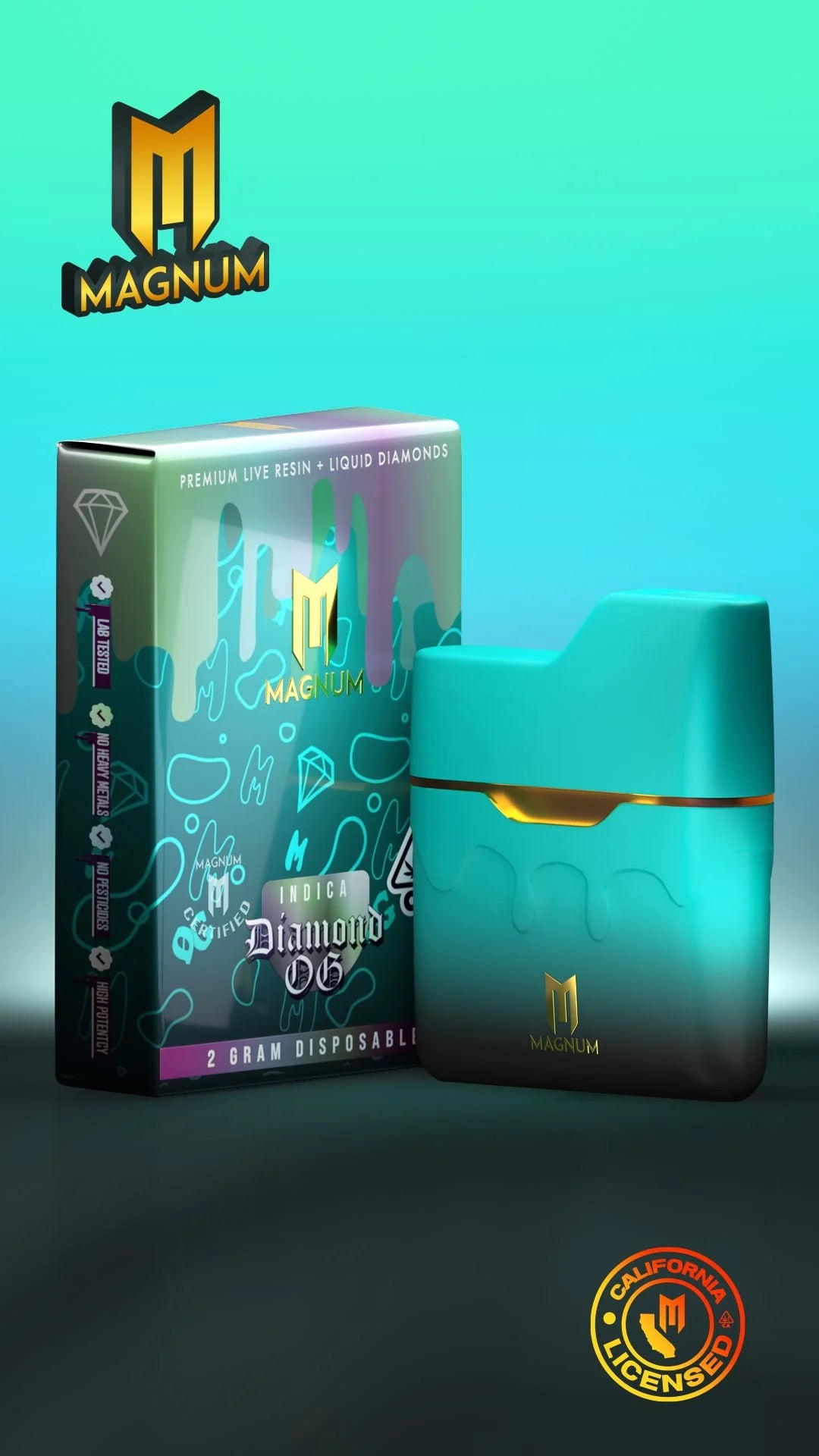 Magnum Lab Live Resin 2 Gram Disposables (Tax Included)